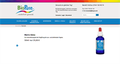 Desktop Screenshot of biopure.de