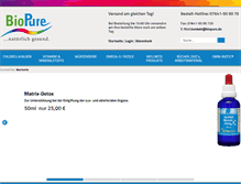 Tablet Screenshot of biopure.de