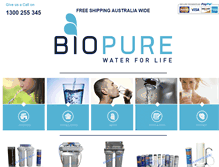 Tablet Screenshot of biopure.com.au